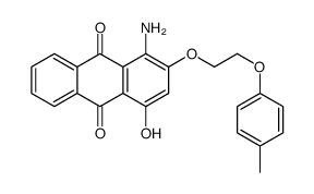 1-amino-4-hydroxy-2-[2-(4-methylphenoxy)ethoxy]anthraquinone structure