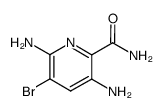3,6-DIAMINO-5-BROMOPYRIDINE-2-CARBOXAMIDE结构式