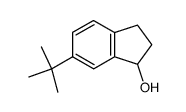 2,3-DIHYDRO-6-(1,1-DIMETHYLETHYL)-1H-INDEN-1-OL结构式