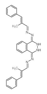 Cinnamic acid, a-methyl-,1,4-phthalazinediyldihydrazone (8CI) structure