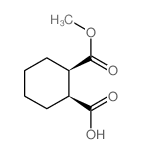 (1S,2R)-2-methoxycarbonylcyclohexane-1-carboxylic acid结构式