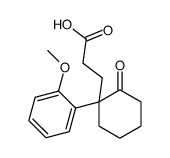 3-[1-(2-methoxyphenyl)-2-oxo-cyclohexyl]propanoic acid structure