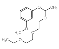 Benzene,1-[1-[2-(2-ethoxyethoxy)ethoxy]ethoxy]-3-methoxy-结构式