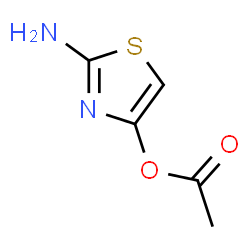 4-Thiazolol,2-amino-,acetate (ester) (9CI) Structure