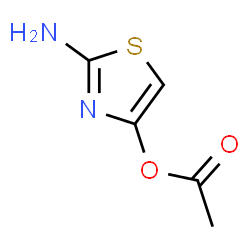 4-Thiazolol,2-amino-,acetate (ester) (9CI) structure