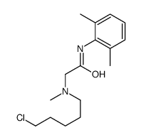 N-(2,6-Dimethylphenyl)-2-[(5-chloropentyl)methylamino]acetamide结构式
