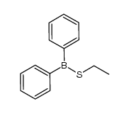 (ethylthio)diphenylborane Structure