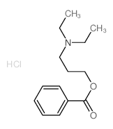 1-Propanol,3-(diethylamino)-, 1-benzoate, hydrochloride (1:1)结构式