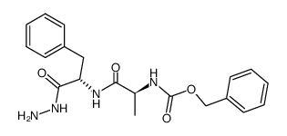 N-benzyloxycarbonyl-L-alanyl-L-phenylalanyl hydrazide结构式
