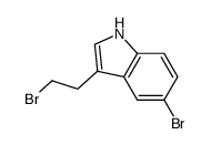 1H-INDOLE,5-BROMO-3-(2-BROMOETHYL)- Structure