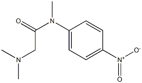 N-(dimethylaminomethylcarbonyl)-N-methyl-4-nitro-aniline结构式