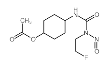 [4-[(2-fluoroethyl-nitroso-carbamoyl)amino]cyclohexyl] acetate结构式