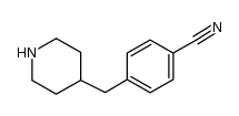 4-piperidin-4-ylmethylbenzonitrile结构式