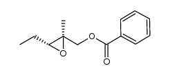 [(2R,3R)-3-ethyl-2-methyloxiran-2-yl]methyl benzoate结构式