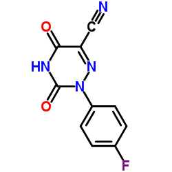 6-Cyano-3,5-dioxo-2-(4-fluorophenyl)-2,3,4,5-tetrahydro-1,2,4-triazine picture