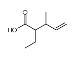 2-ethyl-3-methyl-pent-4-enoic acid Structure