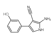 2-氨基-4-(3-羟基苯基)-1H-吡唑-3-甲腈结构式