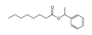 octanoic acid 1-phenyl-ethyl ester Structure