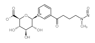 4-(Methylnitrosamino)-1-(3-pyridyl)-1-butanone N-β-D-Glucuronide结构式