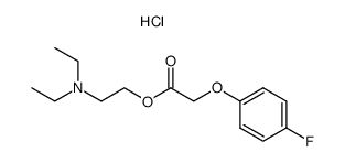 2-diethylaminoethyl 2-(4-fluorophenoxy)acetate hydrochloride结构式