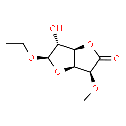 ba-D-Glucofuranosiduronic acid, ethyl 5-O-methyl-, gamma-lactone (9CI) structure