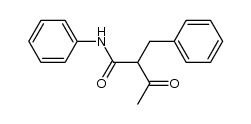 2-benzyl-3-oxo-N-phenylbutanamide结构式