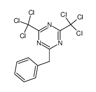 2-benzyl-4,6-bis-trichloromethyl-[1,3,5]triazine结构式