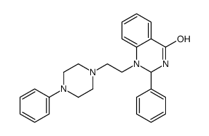 2-phenyl-1-[2-(4-phenylpiperazin-1-yl)ethyl]-2,3-dihydroquinazolin-4-one结构式