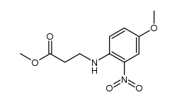 N-(methoxy-4' nitro-2' phenyl)-β-alaninate de methyle结构式