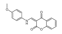 3-[(4-methoxyanilino)methylidene]chromene-2,4-dione结构式