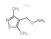 O-[(3,5-dimethyloxazol-4-yl)methyl]hydroxylamine结构式