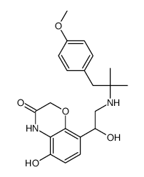1-[2H-5-hydroxy-3-oxo-4H-1,4-benzoxazin-8-yl]-2-[3-(4-methoxyphenyl)-2-methyl-2-propylamino]ethanol结构式