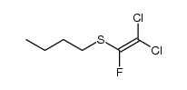 1-butylsulfanyl-2,2-dichloro-1-fluoro-ethene Structure