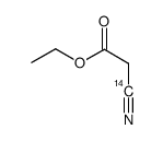 ethyl cyanoacetate, [cyano-14c]结构式