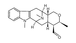 (20β)-20,21-Dihydro-21-methyl-18-noralstphyllan-19-al structure