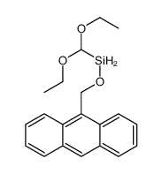 anthracen-9-ylmethoxy(diethoxymethyl)silane结构式