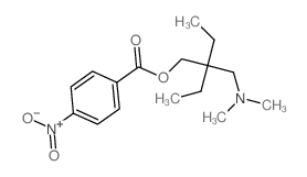 [2-(dimethylaminomethyl)-2-ethyl-butyl] 4-nitrobenzoate结构式