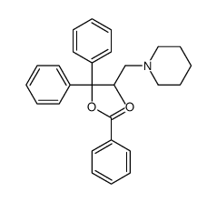 (2-methyl-1,1-diphenyl-3-piperidin-1-ylpropyl) benzoate Structure