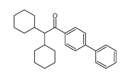 2,2-dicyclohexyl-1-(4-phenylphenyl)ethanone Structure