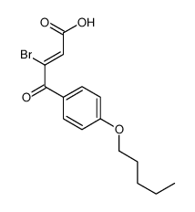 (2Z)-3-Bromo-4-oxo-4-[4-(pentyloxy)phenyl]-2-butenoic acid结构式