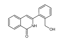 3-(2-(hydroxymethyl)phenyl)isoquinolin-1(2H)-one结构式