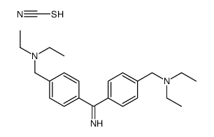 thiocyanic acid, compound with 4,4'-carbonimidoylbis[diethylbenzylamine] (1:1) structure
