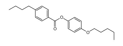 (4-pentoxyphenyl) 4-butylbenzoate Structure