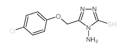 4-Amino-5-[(4-chlorophenoxy)methyl]-2,4-dihydro-3H-1,2,4-triazole-3-thione picture