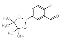 4-Fluoro-3-formylbenzeneboronic acid pinacol ester structure
