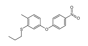 1-methyl-4-(4-nitrophenoxy)-2-propylsulfanylbenzene Structure