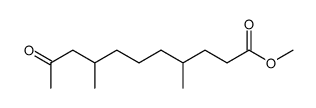 Undecanoic acid, 4,8-dimethyl-10-oxo-, methyl ester Structure