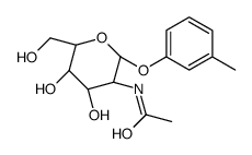 3-Methylphenyl 2-acetamido-2-deoxy-β-D-glucopyranoside结构式