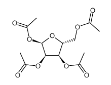 1,2,3,5-tetra-O-acetyl-α-D-ribofuranoside Structure