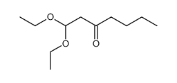 1,1-Diethoxy-3-heptanone Structure